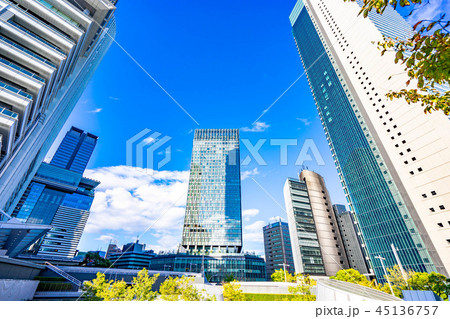 都市風景　名古屋　駅前 45136757