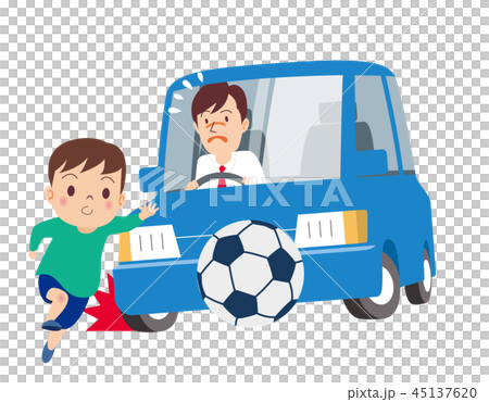 車_飛び出し事故 車_飛び出し事故 45137620
