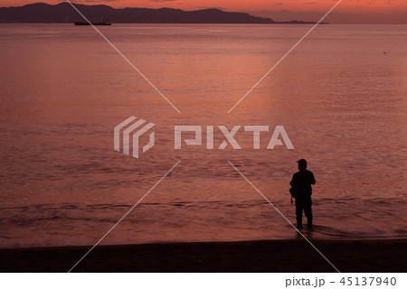 釣り人 館山湾 千葉県 館山市 フィッシング 釣り人 館山湾 千葉県 館山市 フィッシング 45137940