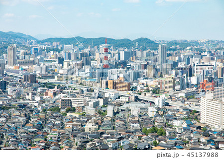 福岡県 街並み 北九州市 福岡県 街並み 北九州市 45137988