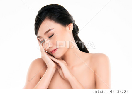 Beautiful Young asian Woman with Clean Fresh Skin Beautiful Young asian Woman with Clean Fresh Skin 45138225
