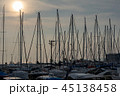 夕方のボート群 45138458