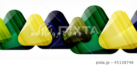 Geometric abstract background, triangles 45138746