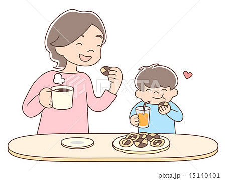 コーヒータイム_お母さんと子ども コーヒータイム_お母さんと子ども 45140401