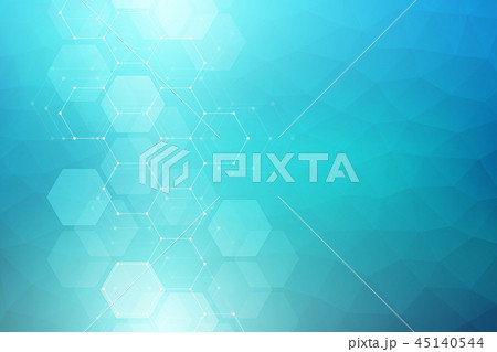Geometric abstract background with hexagons elements. Medical background texture for modern design. Geometric abstract background with hexagons elements. Medical background texture for modern design. 45140544