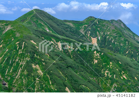 牛ヶ岳から見た割引岳 牛ヶ岳から見た割引岳 45141182