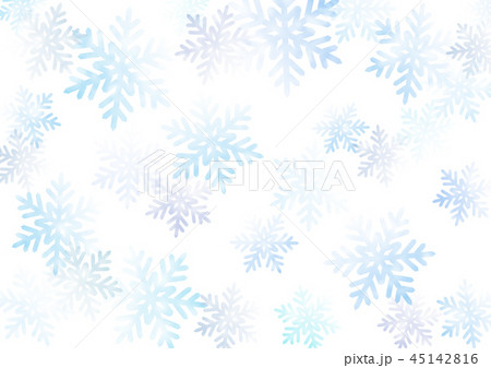 水彩風雪の結晶背景 45142816