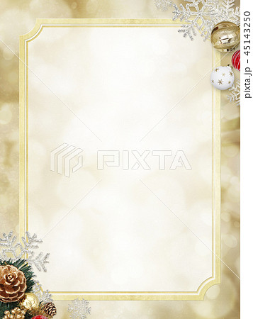 Background-Snow-Christmas-Gold-Glitter-Frame - Stock Illustration  [45143250] - PIXTA