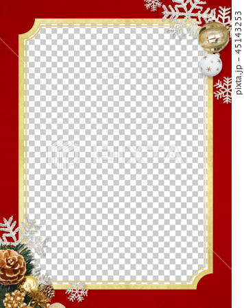 Background-Snow-Christmas-Gold-Red-Glitter-Frame - Stock Illustration  [45143253] - PIXTA
