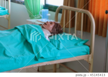 blurred Medical dummy in hospital 45145413