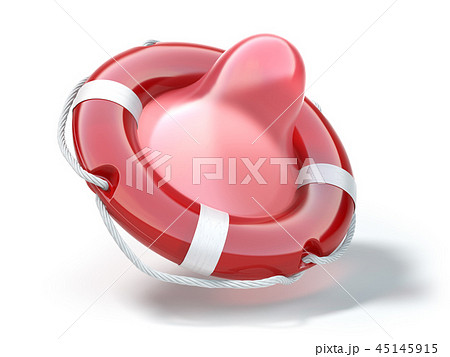 Condom as life preserver or saver. contraception  45145915