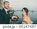 Young Couple At Siracusa Port, In Sicily 45147497