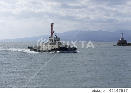 大牟田市 三池港 タグボート、 大牟田市 三池港 タグボート、 45147617