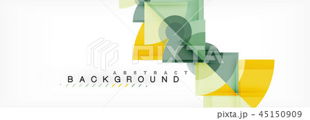 Triangles and circle geometric background Triangles and circle geometric background 45150909