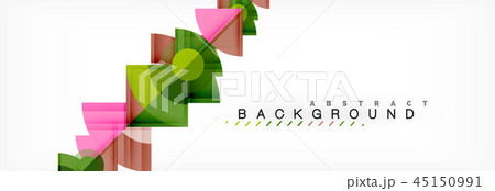 Trendy circles composition geometric background 45150991