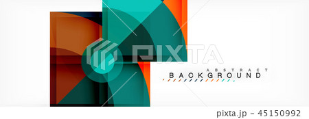 Triangles and circle geometric background Triangles and circle geometric background 45150992