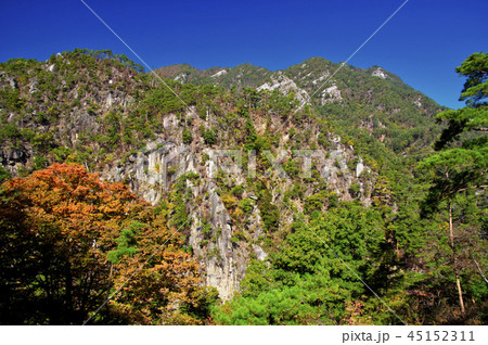 秋の昇仙峡 グリーンラインからの風景 秋の昇仙峡 グリーンラインからの風景 45152311