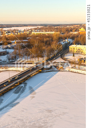 Vyborg bridge road junction through 45153021