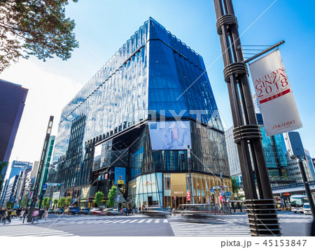 東京 銀座 数寄屋橋交差点 東京 銀座 数寄屋橋交差点 45153847