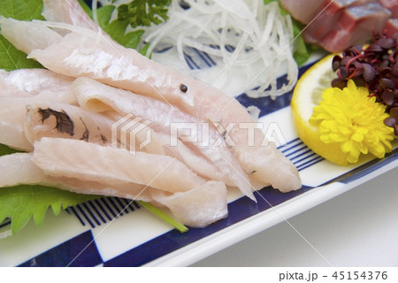 あじ(鰺)と八角(トクビレ)の刺身のイメージ あじ(鰺)と八角(トクビレ)の刺身のイメージ 45154376