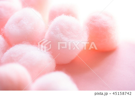 Pink cotton ball - Stock Photo [45158742] - PIXTA