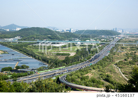 高速道路 漢江 高陽市 45160137