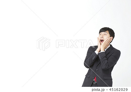 男性　ビジネス　驚き 45162029