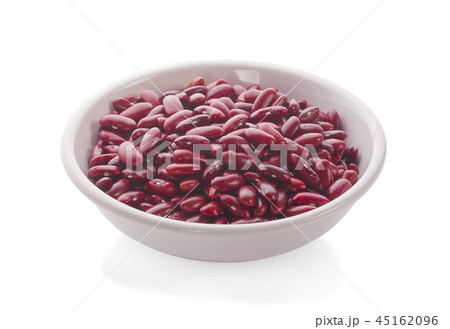 Red beans in a white bowl 45162096