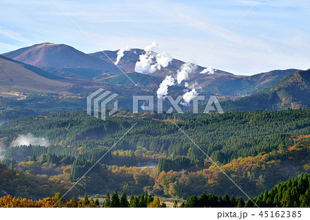八丁原地熱発電所 日本最大の地熱発電所 筋湯温泉郷 大分県九重町 八丁原地熱発電所 日本最大の地熱発電所 筋湯温泉郷 大分県九重町 45162385