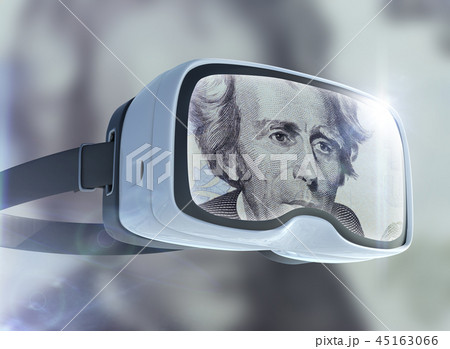 Virtual reality glasses, business, technology, internet and networking concept Virtual reality glasses, business, technology, internet and networking concept 45163066