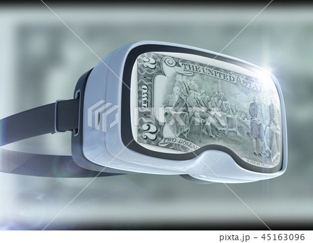 Virtual reality glasses, business, technology, internet and networking concept Virtual reality glasses, business, technology, internet and networking concept 45163096