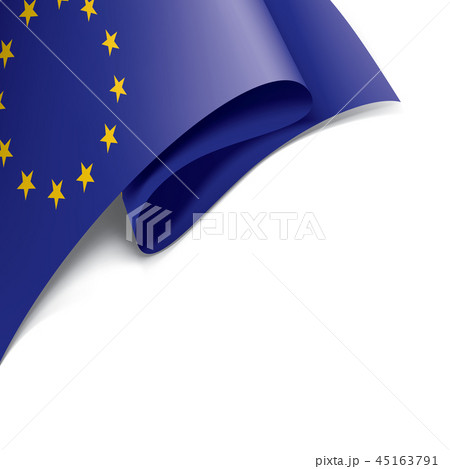 European union flag, vector illustration on a white background 45163791