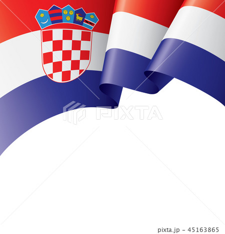 Croatia flag, vector illustration on a white background 45163865