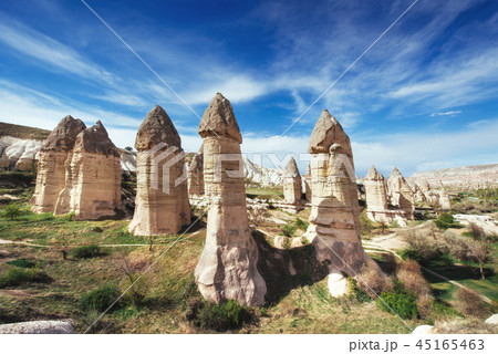 valley of love in summertime, Goreme, Cappadocia, Turkey valley of love in summertime, Goreme, Cappadocia, Turkey 45165463