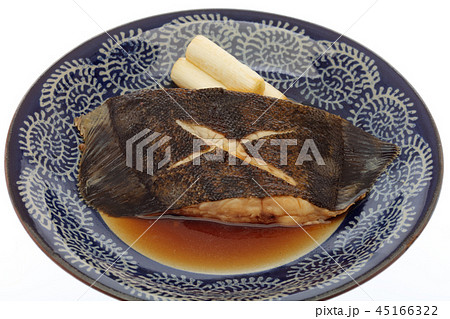 からす鰈の煮付け、煮魚 45166322