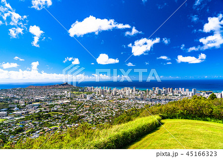 《ハワイ》ホノルルのパノラマ風景・タンタラスの丘より 《ハワイ》ホノルルのパノラマ風景・タンタラスの丘より 45166323
