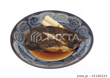 からす鰈の煮付け、煮魚 45166324