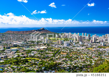 《ハワイ》ホノルルのパノラマ風景・タンタラスの丘より 《ハワイ》ホノルルのパノラマ風景・タンタラスの丘より 45166351
