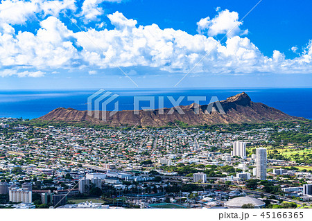 《ハワイ》ホノルルのパノラマ風景・タンタラスの丘より 《ハワイ》ホノルルのパノラマ風景・タンタラスの丘より 45166365