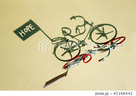 自転車 赤 ハンドル 45166442