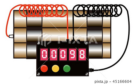 時限爆弾のイラスト素材