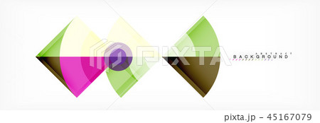 Trendy circles composition geometric background 45167079