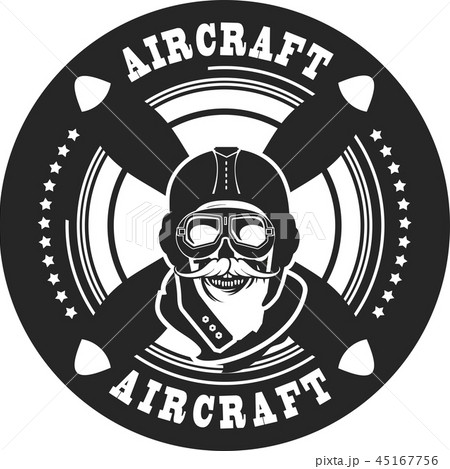 aviator skull emblem aviator skull emblem 45167756