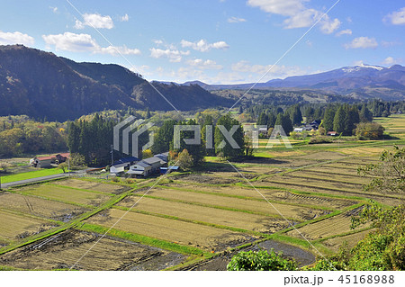 秋　骨寺村荘園遺跡地区と栗駒山 45168988