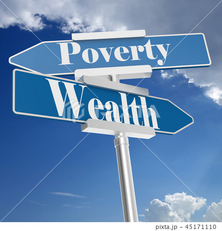 Wealth or Poverty signs 45171110