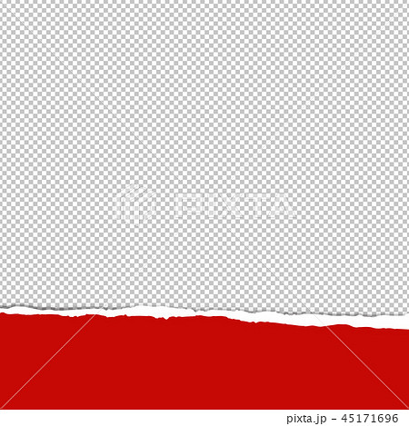 Red Ripped Paper Transparent Background 45171696