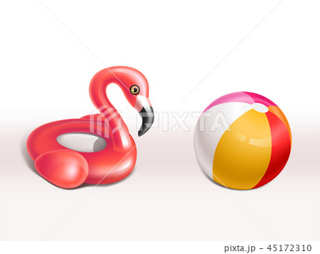 inflatable flamingo ring