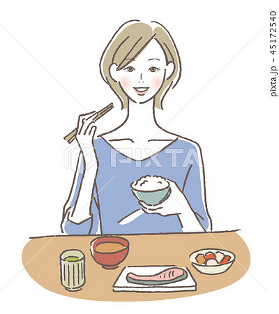 食事する女性 45172540