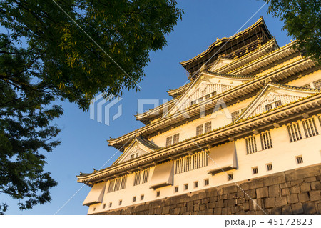 osaka castle view osaka castle view 45172823