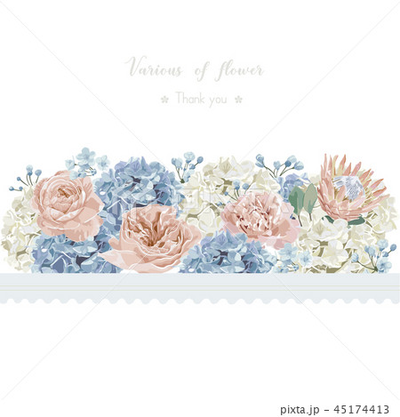 Floral wedding invitation card and vector greeting 45174413